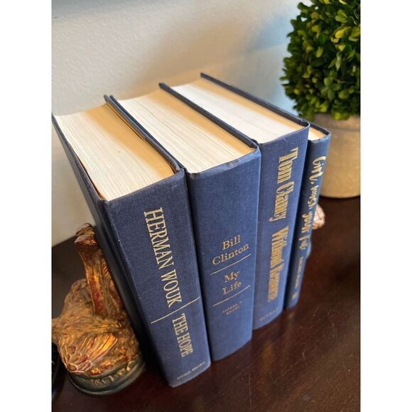 Modern Hardback Books by Color. Shades of Deep Blue set of 4 - Picture 2 of 6